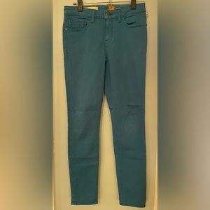 Pilcro from Anthro—Teal Stretch Denim Jeans